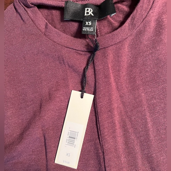 NWT Aleah Purple Prune Wool Blend Draped Top       Sz XS - Picture 5 of 6